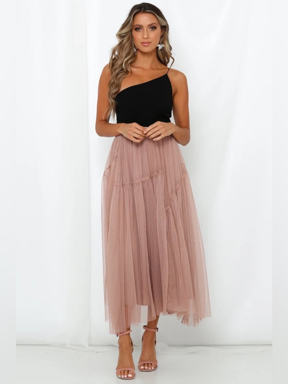 ANOTHER FAIRYTALE MIDI SKIRT DARK
BLUSH ~ Size L / US 8